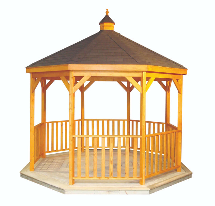 12 Foot Wood Gazebo in a Box With Floor