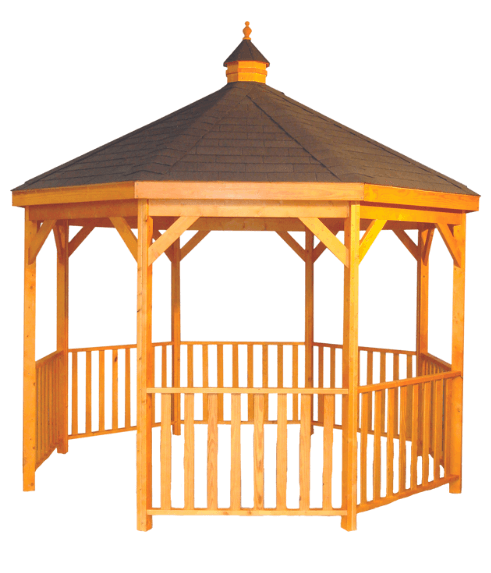 12 Foot Wood Gazebo in a Box with No Floor