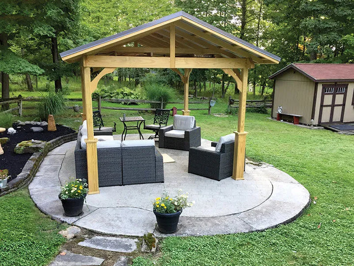 12 x 15 Pavilion in a Box with Patio Furniture