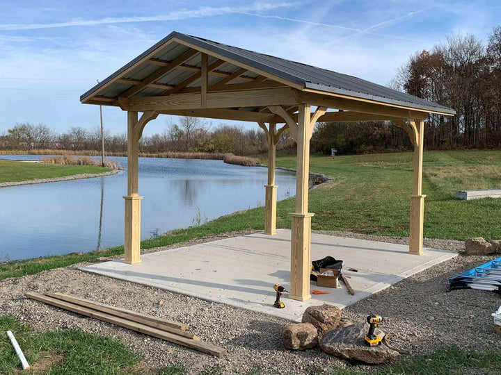 12 x 15 Pavilion in a Box Next to Water